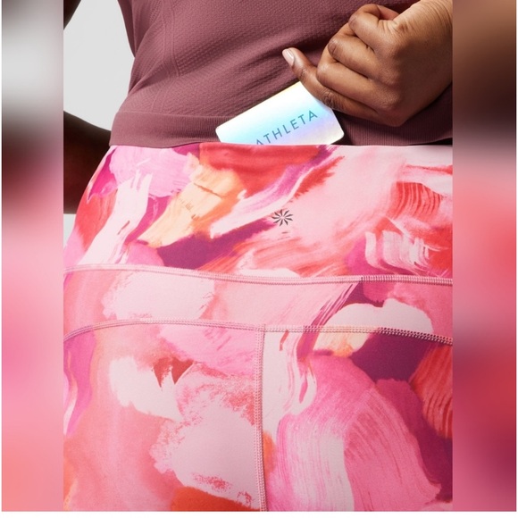 Athleta Ultimate Stash II Capris Painted Energy - Picture 3 of 12